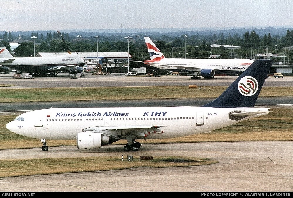 Aircraft Photo of TC-JYK | Airbus A310-203 | KTHY Kibris Turkish Airlines | AirHistory.net #43656