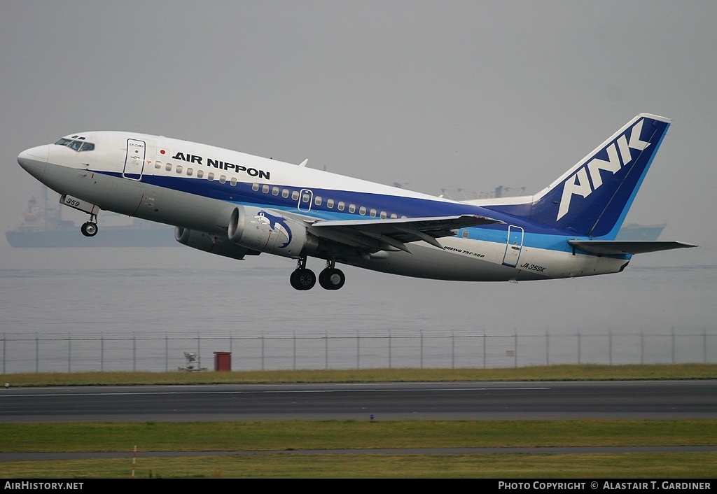 Aircraft Photo of JA359K | Boeing 737-5L9 | Air Nippon - ANK | AirHistory.net #43665