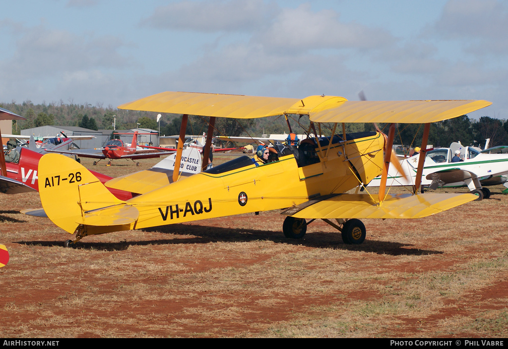 Aircraft Photo of VH-AQJ | De Havilland D.H. 82A Tiger Moth | AirHistory.net #43698