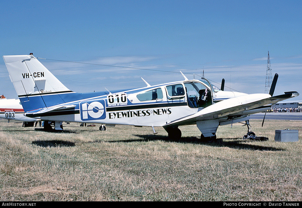 Aircraft Photo of VH-CEN | Beech B55 Baron (95-B55) | Ten Eyewitness News | AirHistory.net #43709