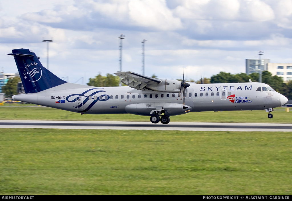 Aircraft Photo of OK-GFR | ATR ATR-72-500 (ATR-72-212A) | CSA - Czech Airlines | AirHistory.net #43743
