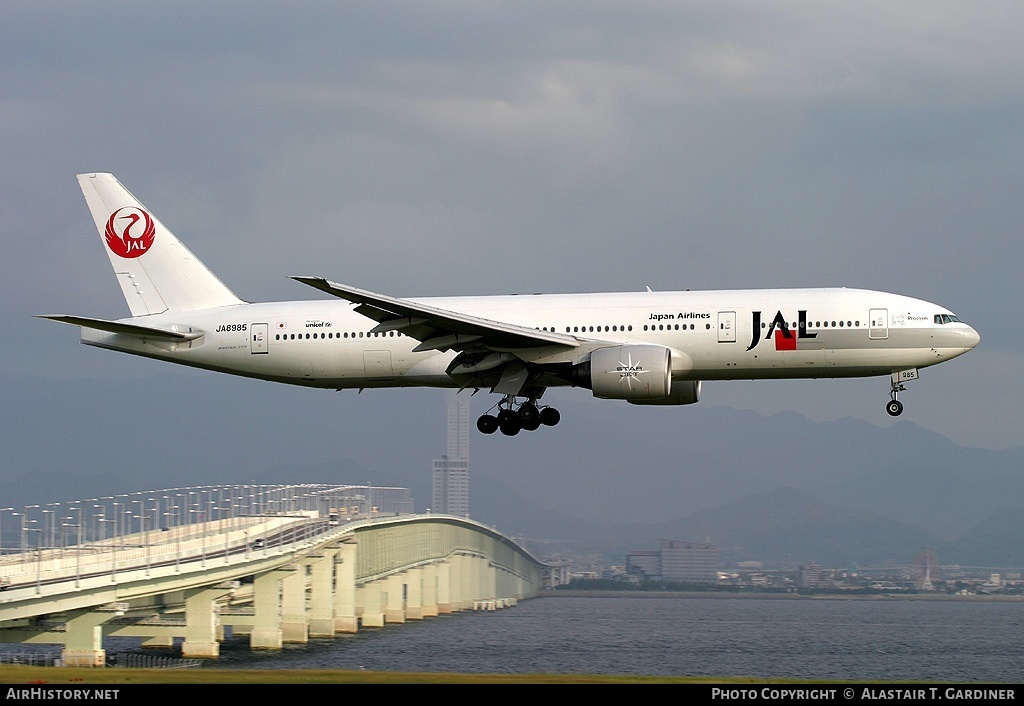 Aircraft Photo of JA8985 | Boeing 777-246 | Japan Airlines - JAL | AirHistory.net #43759