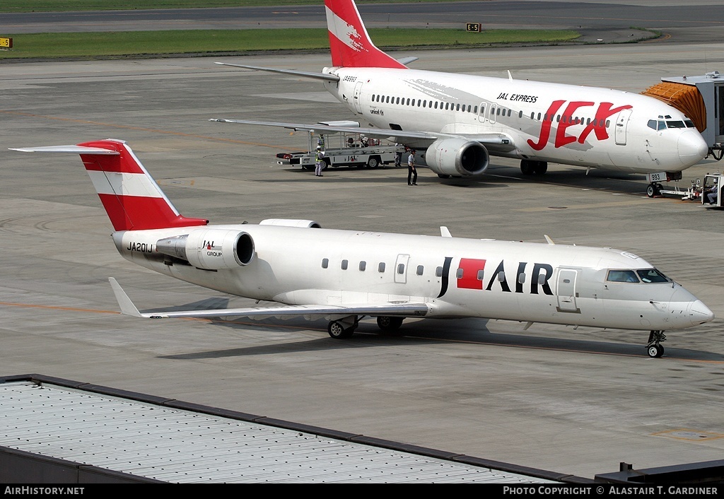 Aircraft Photo of JA201J | Bombardier CRJ-200ER (CL-600-2B19) | J-Air | AirHistory.net #43765