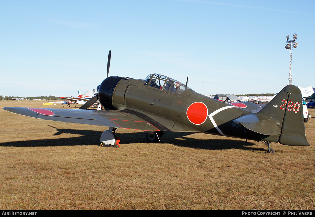 Aircraft Photo of VH-ZRO / 288 | North American T-6 / A6M Zero (mod) | Japan - Air Force | AirHistory.net #43877