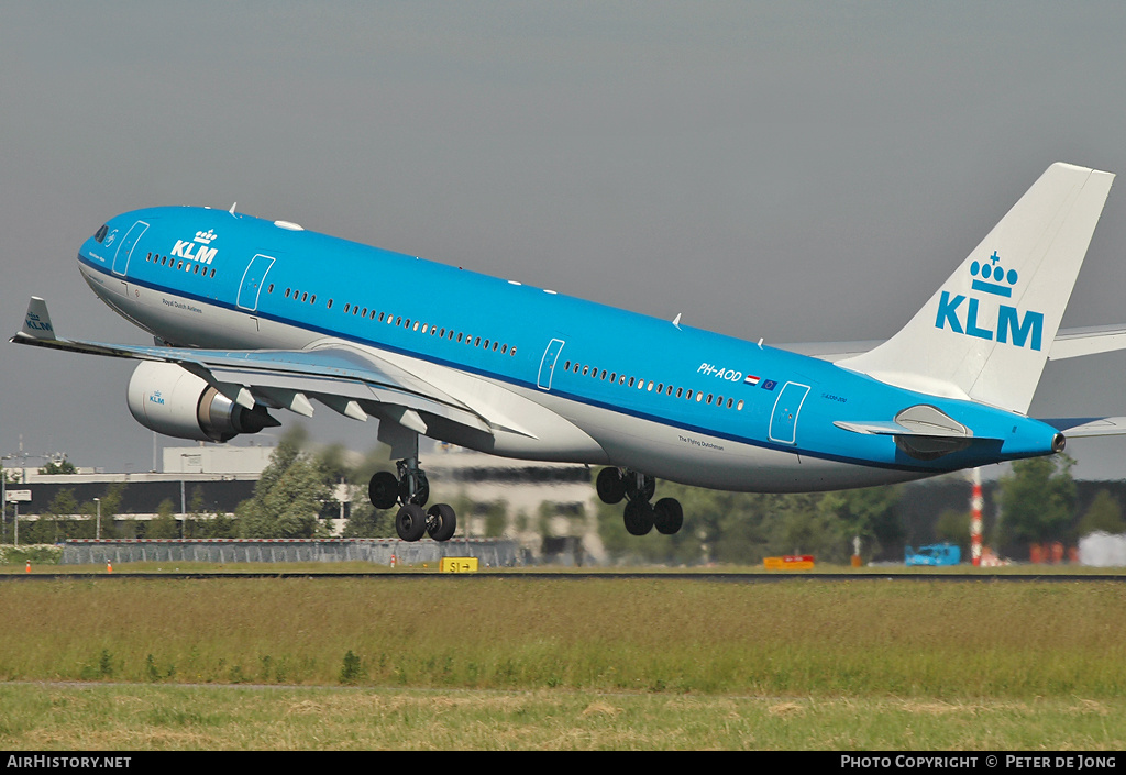 Aircraft Photo of PH-AOD | Airbus A330-203 | KLM - Royal Dutch Airlines | AirHistory.net #43883