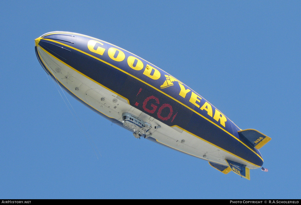 Aircraft Photo of N3A | Goodyear GZ-20A Blimp | Goodyear | AirHistory.net #43890