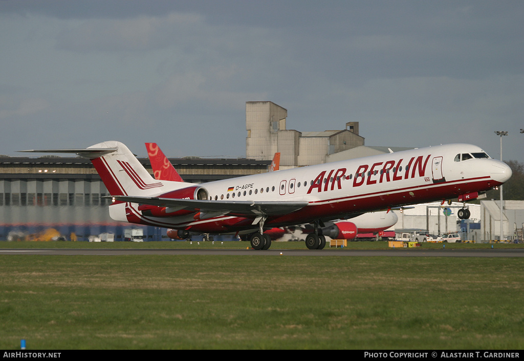 Aircraft Photo of D-AGPE | Fokker 100 (F28-0100) | Air Berlin | AirHistory.net #43908