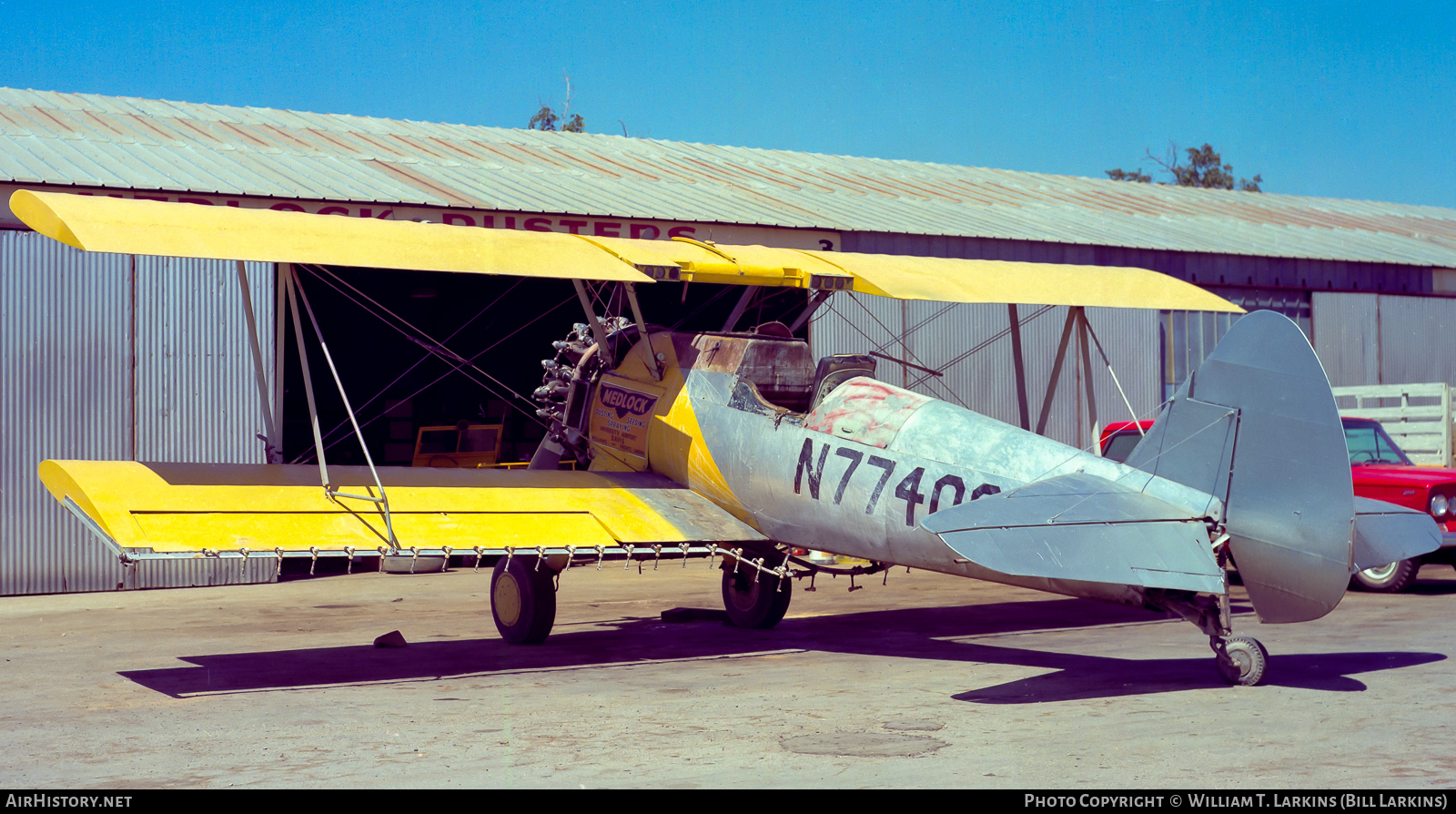 Aircraft Photo of N7740C | Boeing N2S-4 Kaydet (A75N1) | Medlock Dusters | AirHistory.net #43940