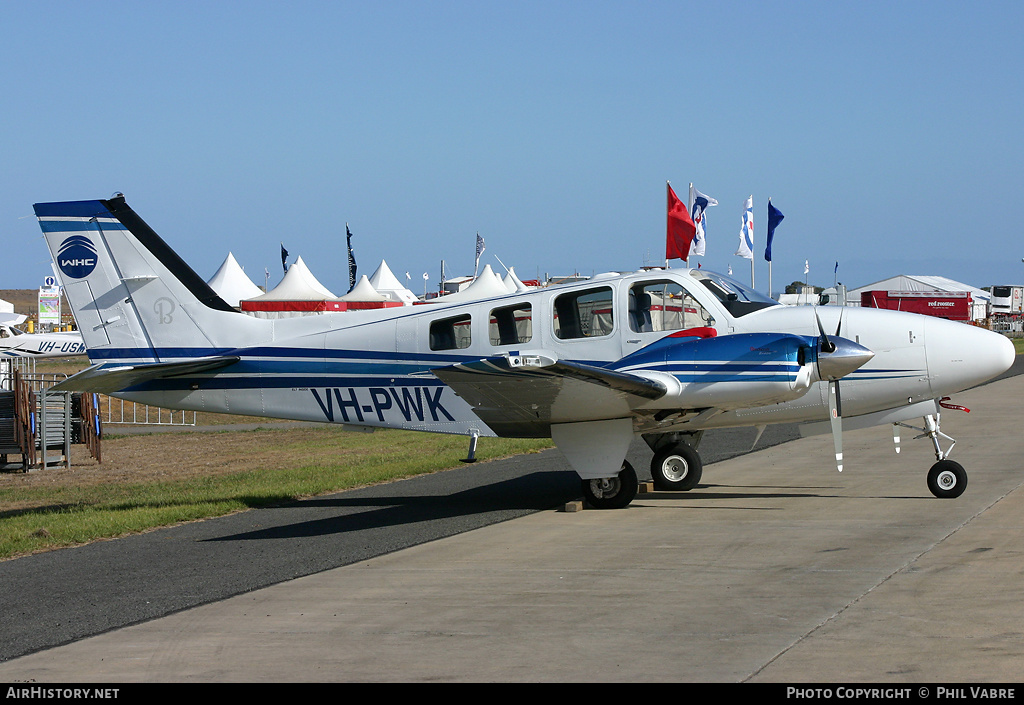 Aircraft Photo of VH-PWK | Raytheon G58 Baron | Wieland Helicopter Company | AirHistory.net #43954