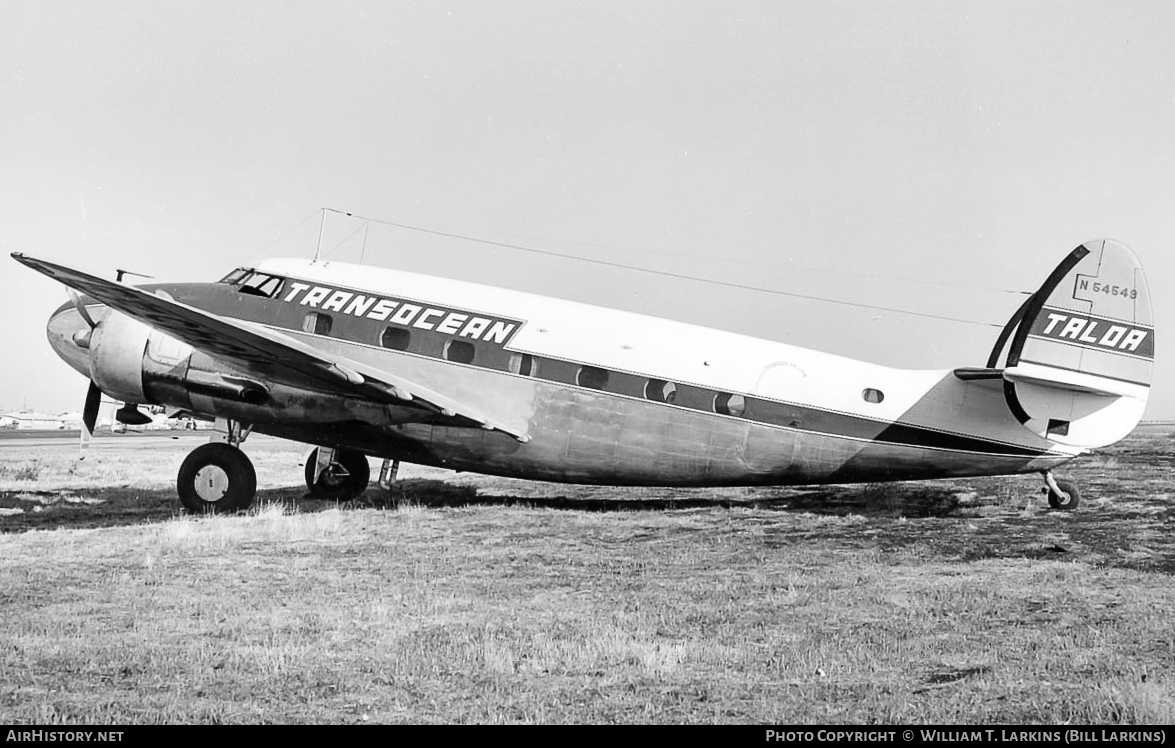 Aircraft Photo of N54549 | Lockheed 18-40 Lodestar | Transocean Air Lines - TALOA | AirHistory.net #43957