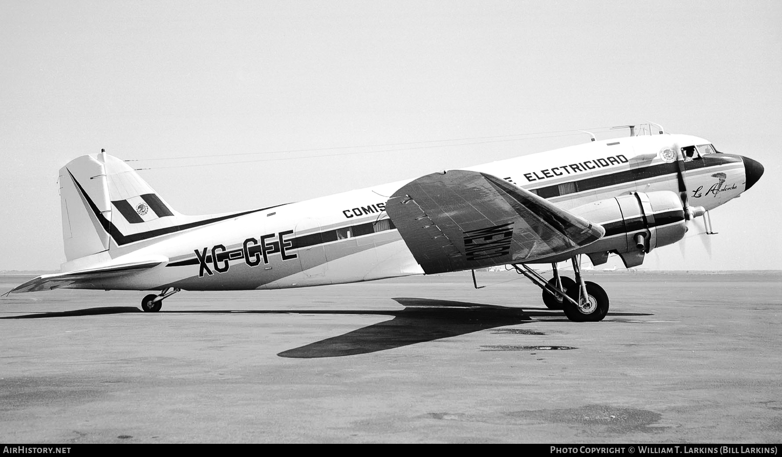 Aircraft Photo of XC-CFE | Douglas DC-3(A) | CFE - Comisión Federal de Electricidad | AirHistory.net #43969