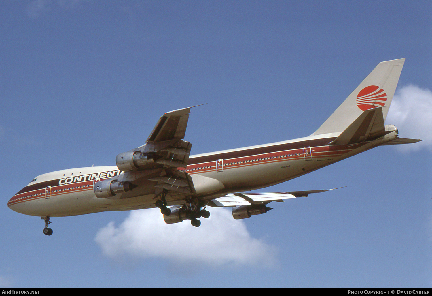 Aircraft Photo of N604PE | Boeing 747-243B | Continental Airlines | AirHistory.net #43983