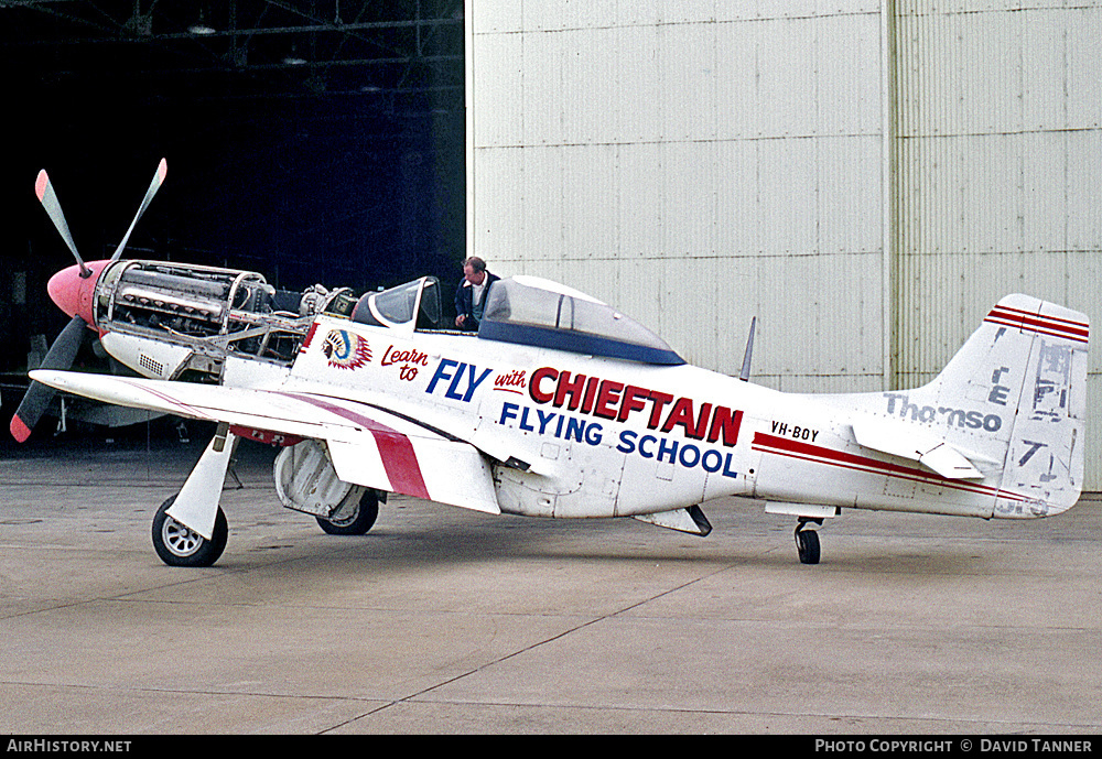 Aircraft Photo of VH-BOY | Commonwealth CA-17 Mustang 20 (P-51D) | Chieftain Flying School | AirHistory.net #44005