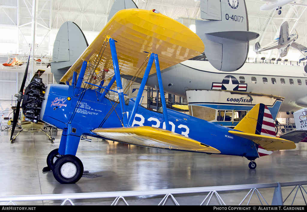 Aircraft Photo of N36360 / NC36360 | Boeing PT-13D Kaydet (E75) | USA - Navy | AirHistory.net #44040