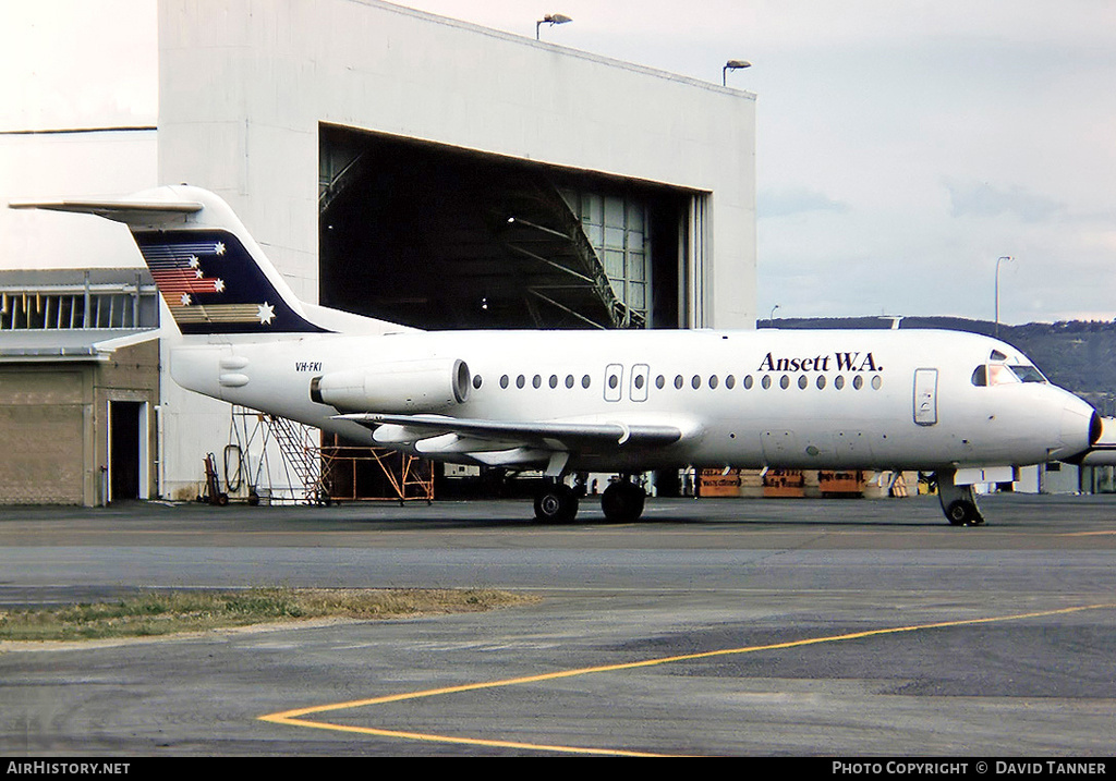 Aircraft Photo of VH-FKI | Fokker F28-4000 Fellowship | Ansett W.A. | AirHistory.net #44098