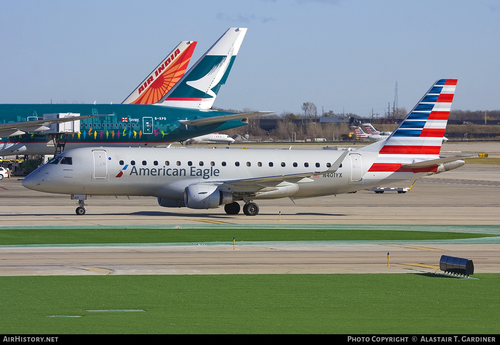 Aircraft Photo of N401YX | Embraer 175LR (ERJ-170-200LR) | American Eagle | AirHistory.net #44140