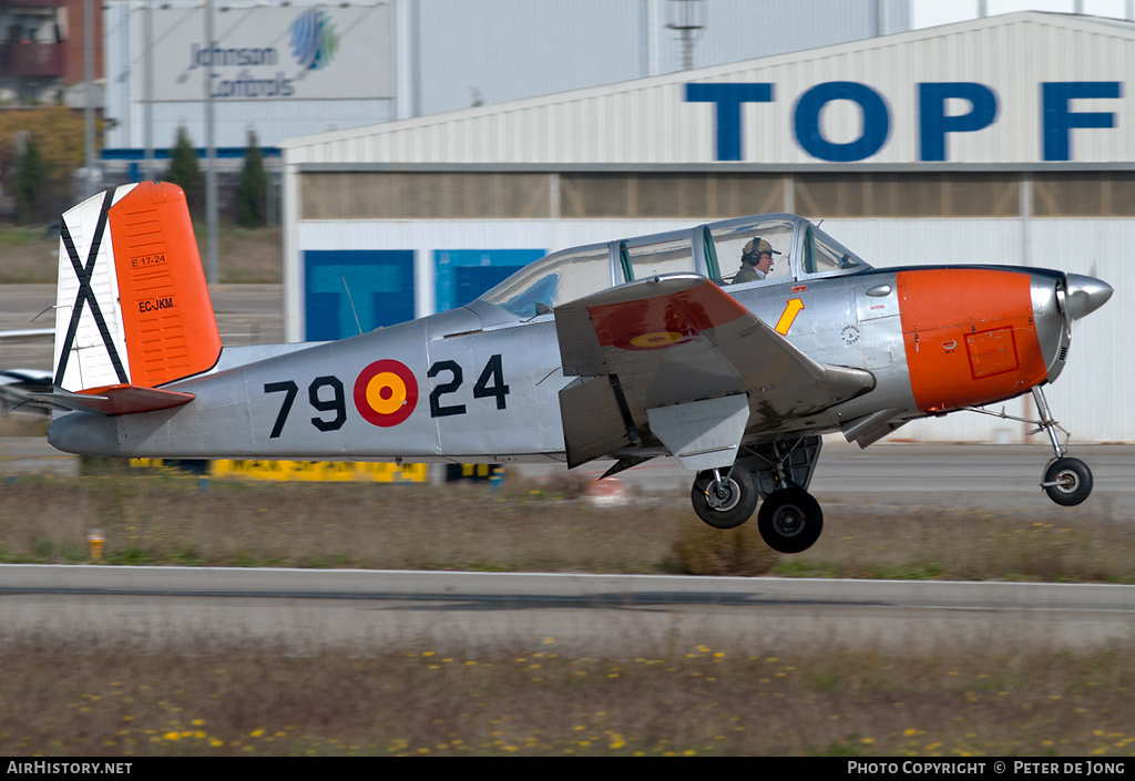 Aircraft Photo of EC-JKM / E17-24 | Beech T-34A Mentor | Spain - Air Force | AirHistory.net #44151