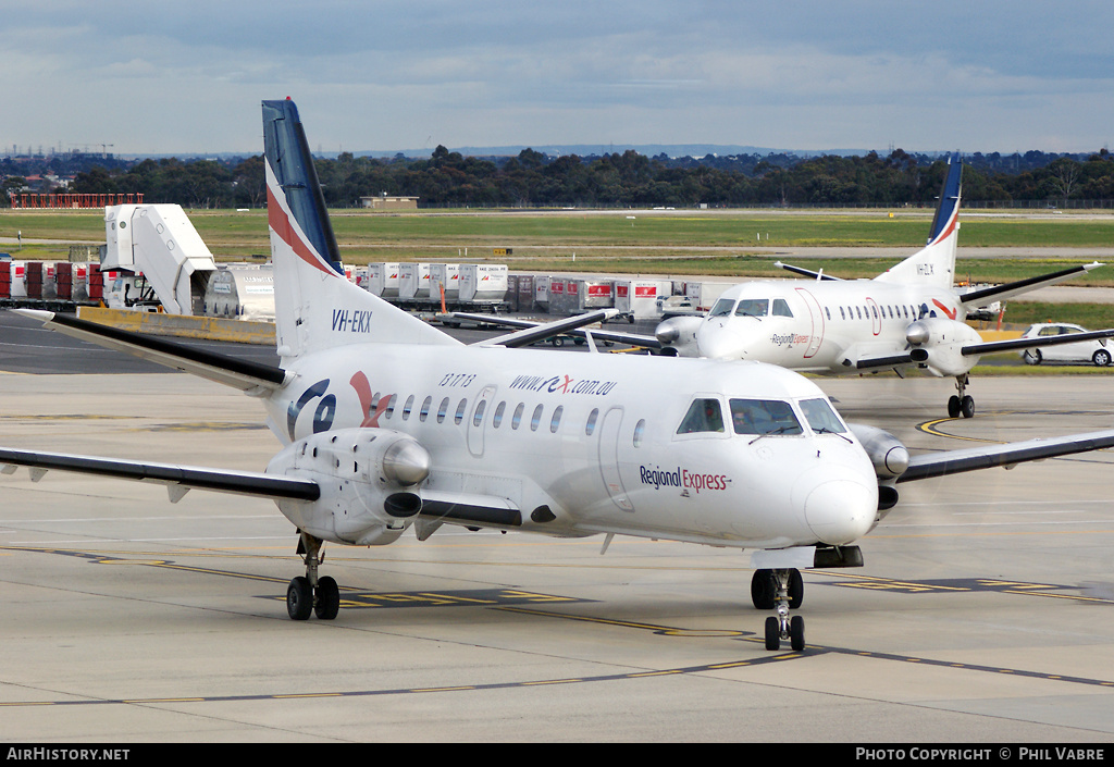 Aircraft Photo of VH-EKX | Saab 340B | REX - Regional Express | AirHistory.net #44176