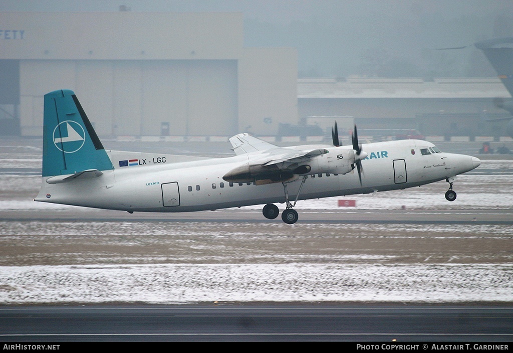 Aircraft Photo of LX-LGC | Fokker 50 | Luxair | AirHistory.net #44177