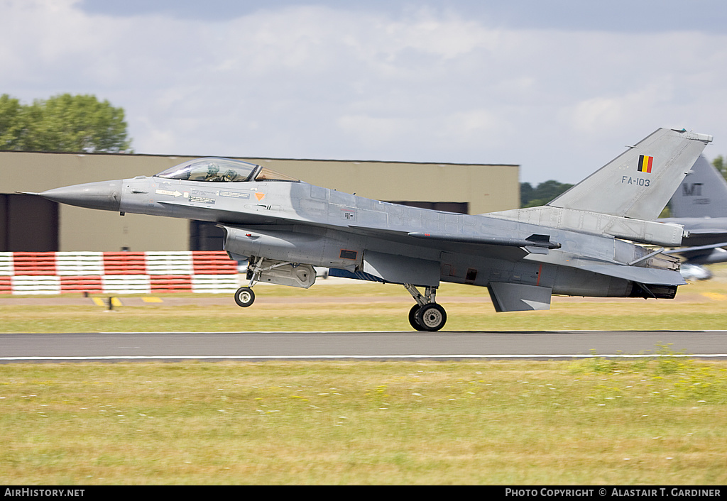 Aircraft Photo of FA-103 | General Dynamics F-16AM Fighting Falcon | Belgium - Air Force | AirHistory.net #44179