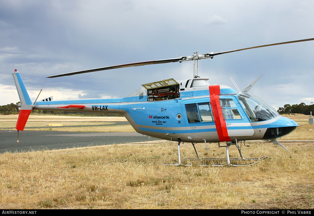 Aircraft Photo of VH-LAX | Bell 206B-3 JetRanger III | Heliwork | AirHistory.net #44207