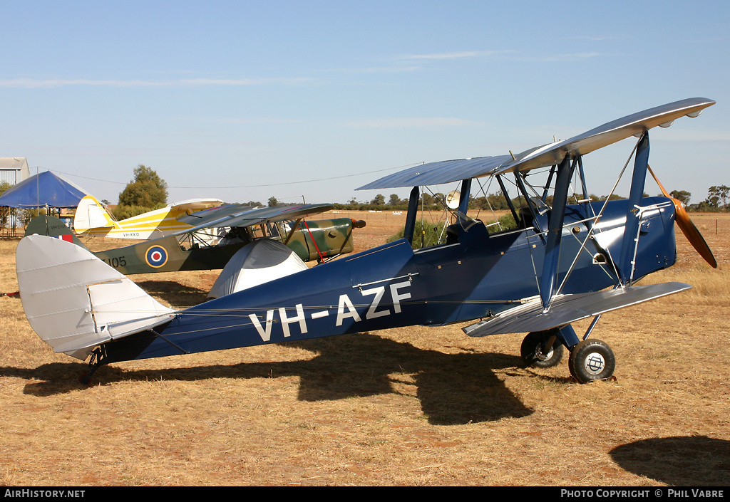 Aircraft Photo of VH-AZF | De Havilland D.H. 82A Tiger Moth | AirHistory.net #44229