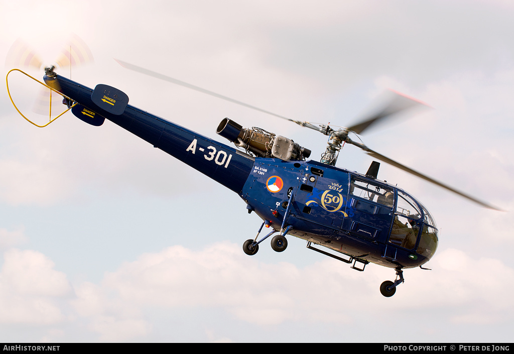 Aircraft Photo of A-301 | Sud SA-316B Alouette III | Netherlands - Air Force | AirHistory.net #44238