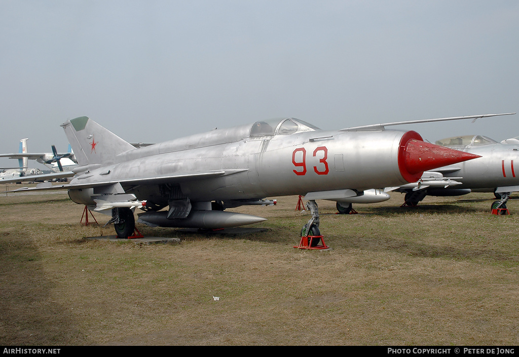 Aircraft Photo of 93 red | Mikoyan-Gurevich MiG-21S | Soviet Union - Air Force | AirHistory.net #44243