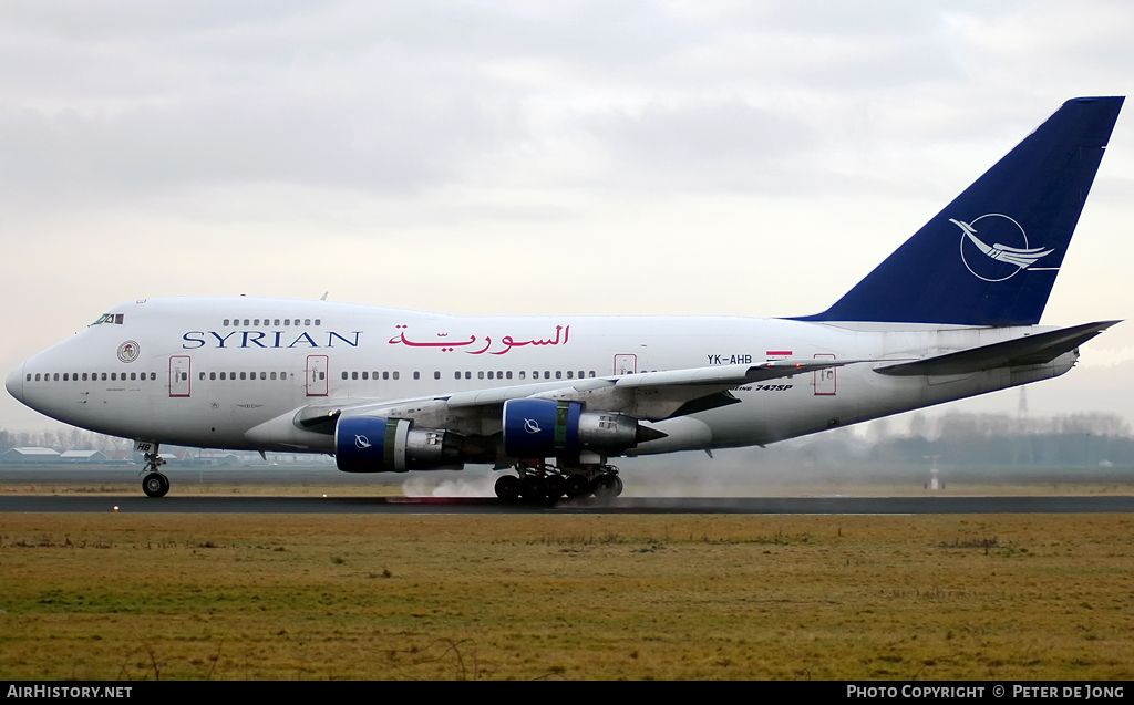 Aircraft Photo of YK-AHB | Boeing 747SP-94 | Syrian Air | AirHistory.net #44272