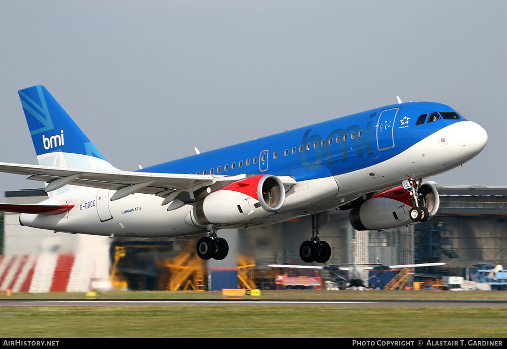 Aircraft Photo of G-DBCE | Airbus A319-131 | BMI - British Midland International | AirHistory.net #44279