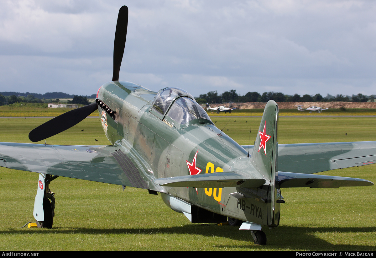 Aircraft Photo of HB-RYA / 06 yellow | Yakovlev Yak-9UM | Soviet Union - Air Force | AirHistory.net #44302