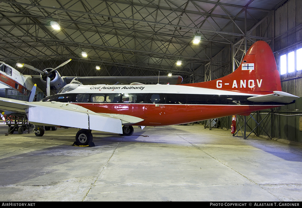 Aircraft Photo of G-ANOV | De Havilland D.H. 104 Dove 6 | Civil Aviation Authority - CAA | AirHistory.net #44388