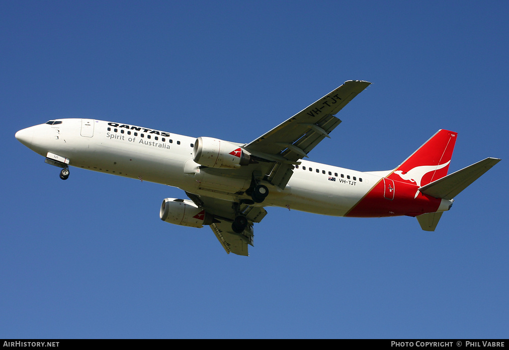 Aircraft Photo of VH-TJT | Boeing 737-476 | Qantas | AirHistory.net #44413