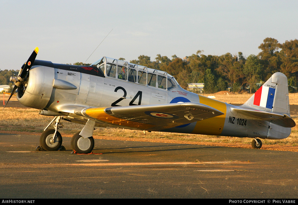 Aircraft Photo of VH-XNZ / NZ1024 | North American AT-6C Harvard IIA | New Zealand - Air Force | AirHistory.net #44441