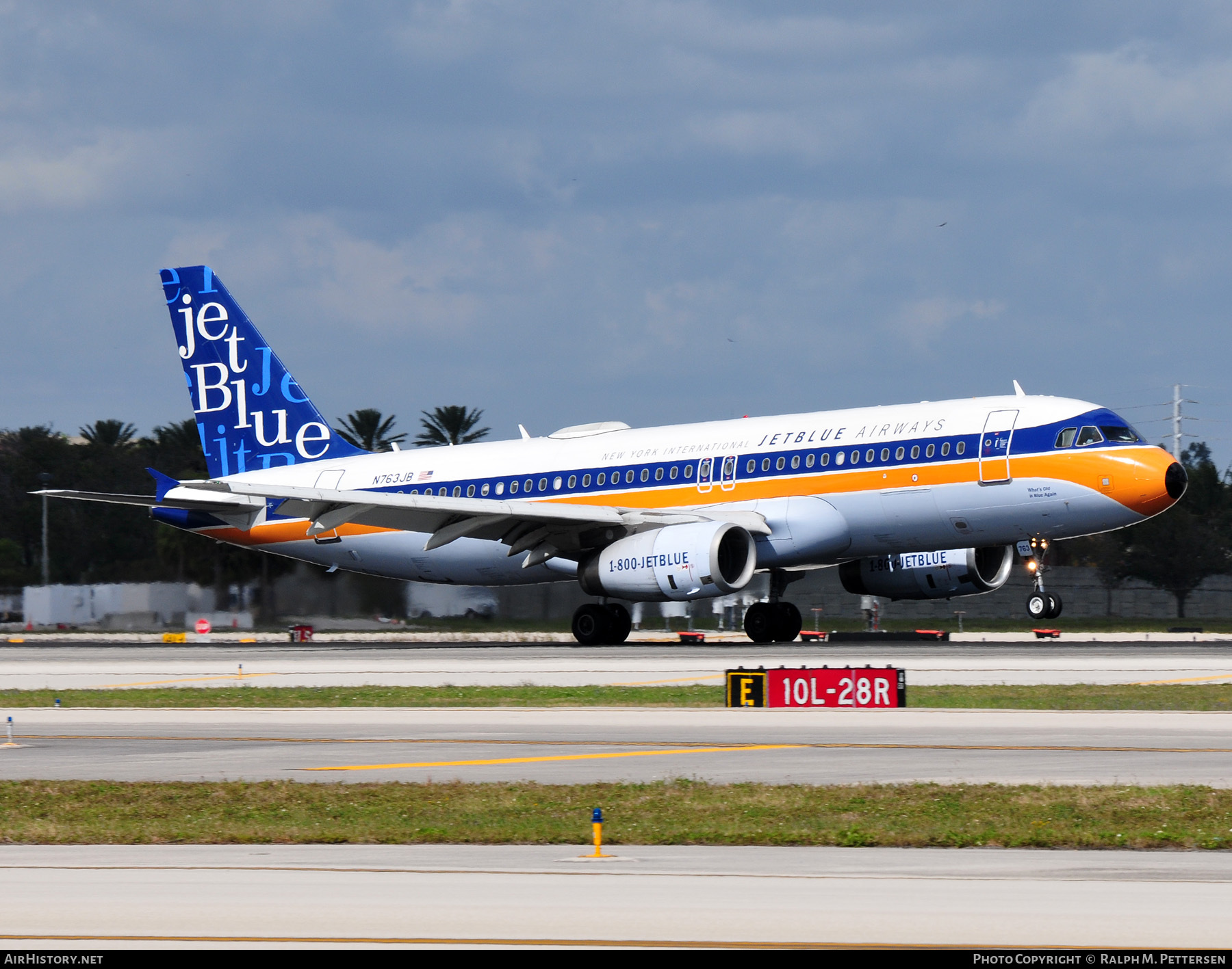 Aircraft Photo of N763JB | Airbus A320-232 | JetBlue Airways | AirHistory.net #44489