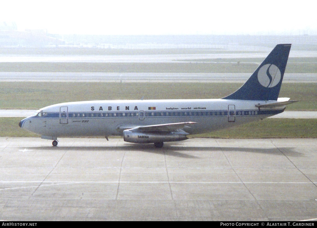 Aircraft Photo of OO-SDB | Boeing 737-229/Adv | Sabena | AirHistory.net #44529