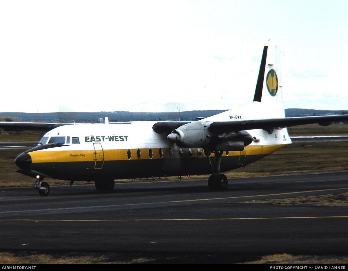 Aircraft Photo of VH-EWX | Fokker F27-500/RF Friendship | East-West Airlines | AirHistory.net #44555