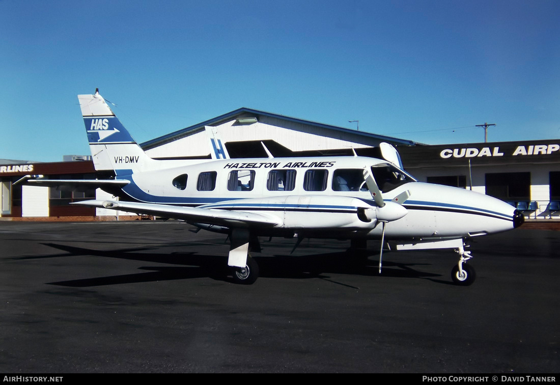 Aircraft Photo of VH-DMV | Piper PA-31-350 Navajo Chieftain | Hazelton Airlines | AirHistory.net #44579