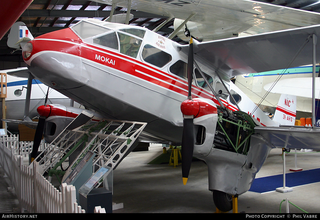 Aircraft Photo of ZK-AHS | De Havilland D.H. 89A Dragon Rapide | New Zealand National Airways Corporation - NAC | AirHistory.net #44612