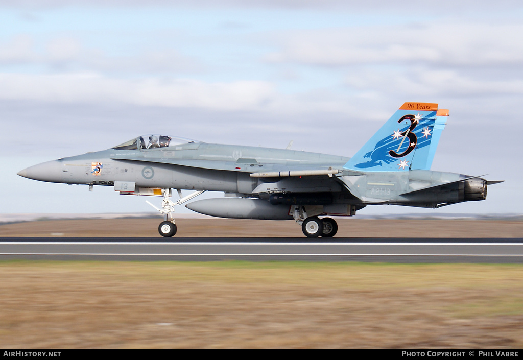 Aircraft Photo of A21-13 | McDonnell Douglas F/A-18A Hornet | Australia - Air Force | AirHistory.net #44621