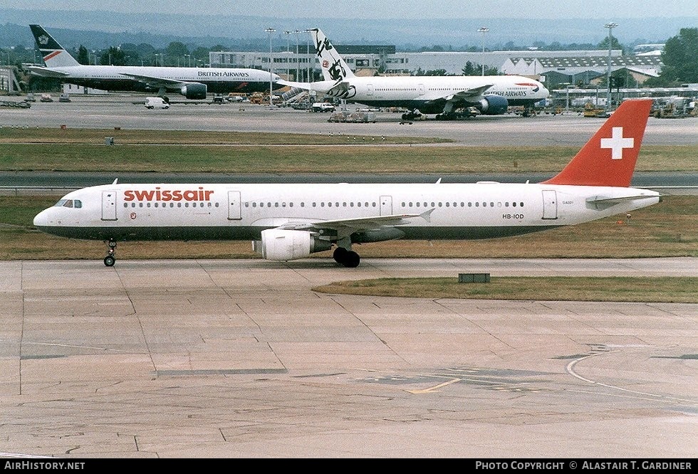 Aircraft Photo of HB-IOD | Airbus A321-111 | Swissair | AirHistory.net #44625