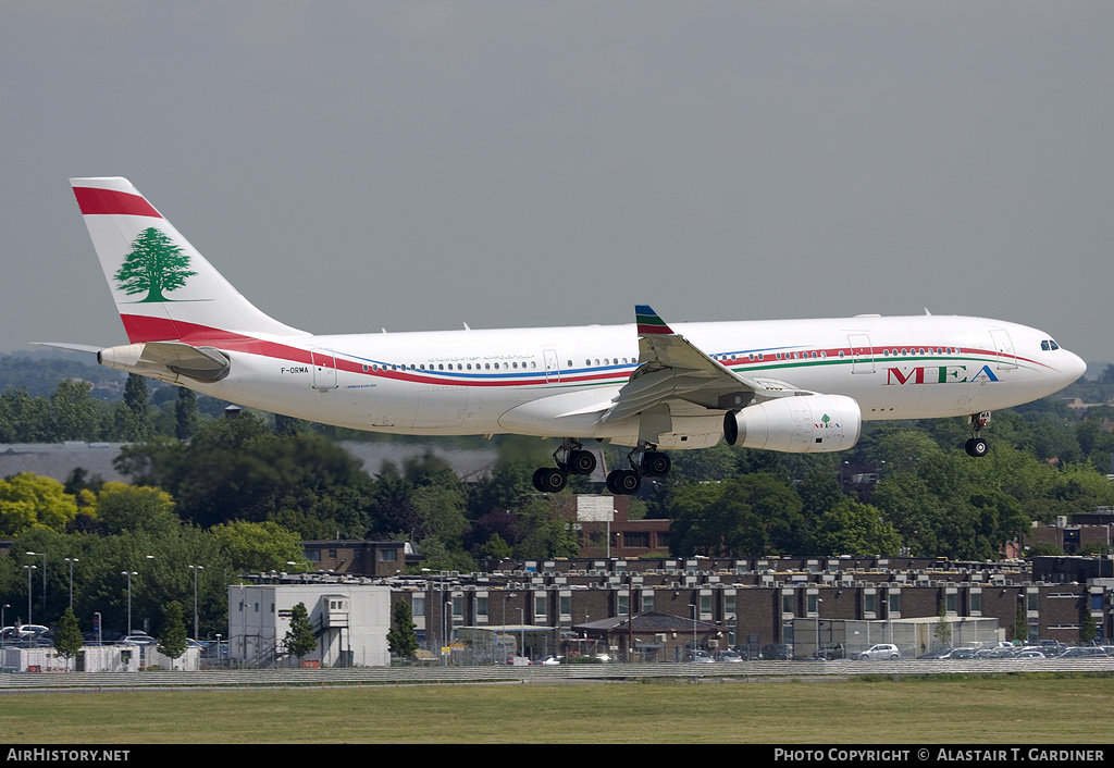 Aircraft Photo of F-ORMA | Airbus A330-243 | MEA - Middle East Airlines | AirHistory.net #44632