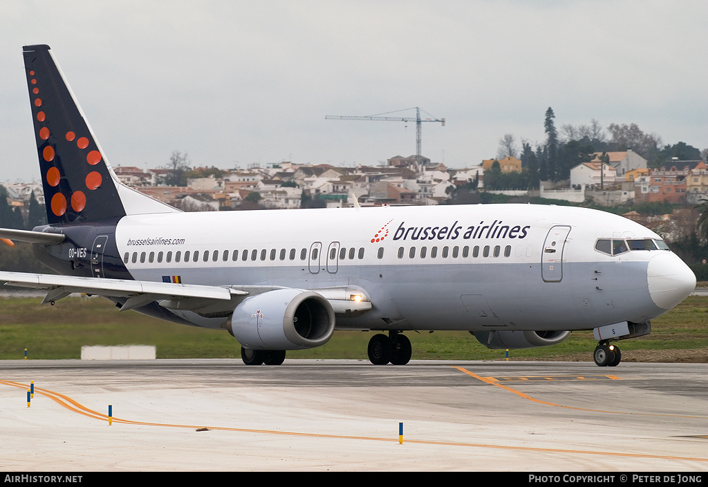 Aircraft Photo of OO-VES | Boeing 737-43Q | Brussels Airlines | AirHistory.net #44640