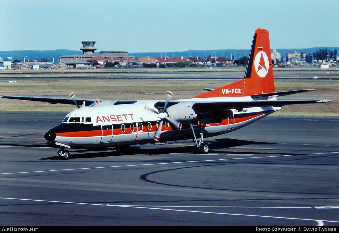 Aircraft Photo of VH-FCE | Fokker F27-500 Friendship | Ansett Airlines of New South Wales | AirHistory.net #44645