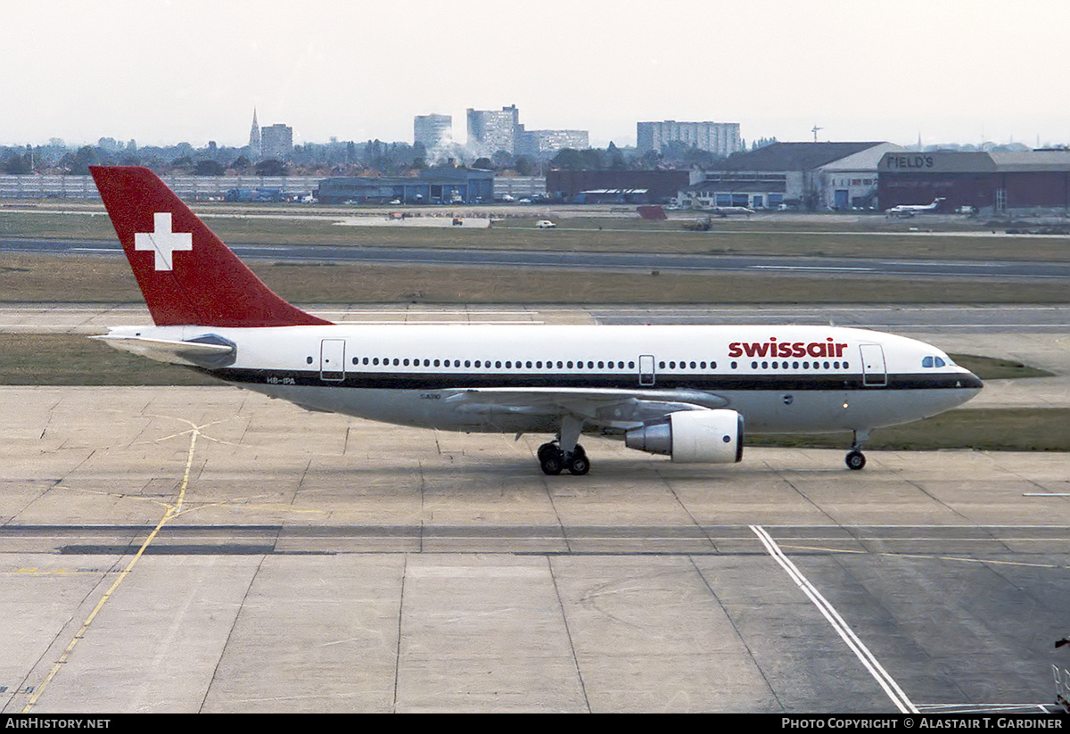 Aircraft Photo of HB-IPA | Airbus A310-221 | Swissair | AirHistory.net #44652