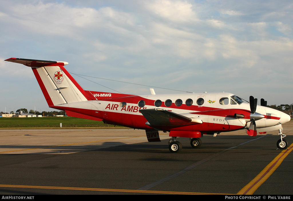 Aircraft Photo of VH-MWQ | Beech B200 Super King Air | Royal Flying Doctor Service - RFDS | AirHistory.net #44656