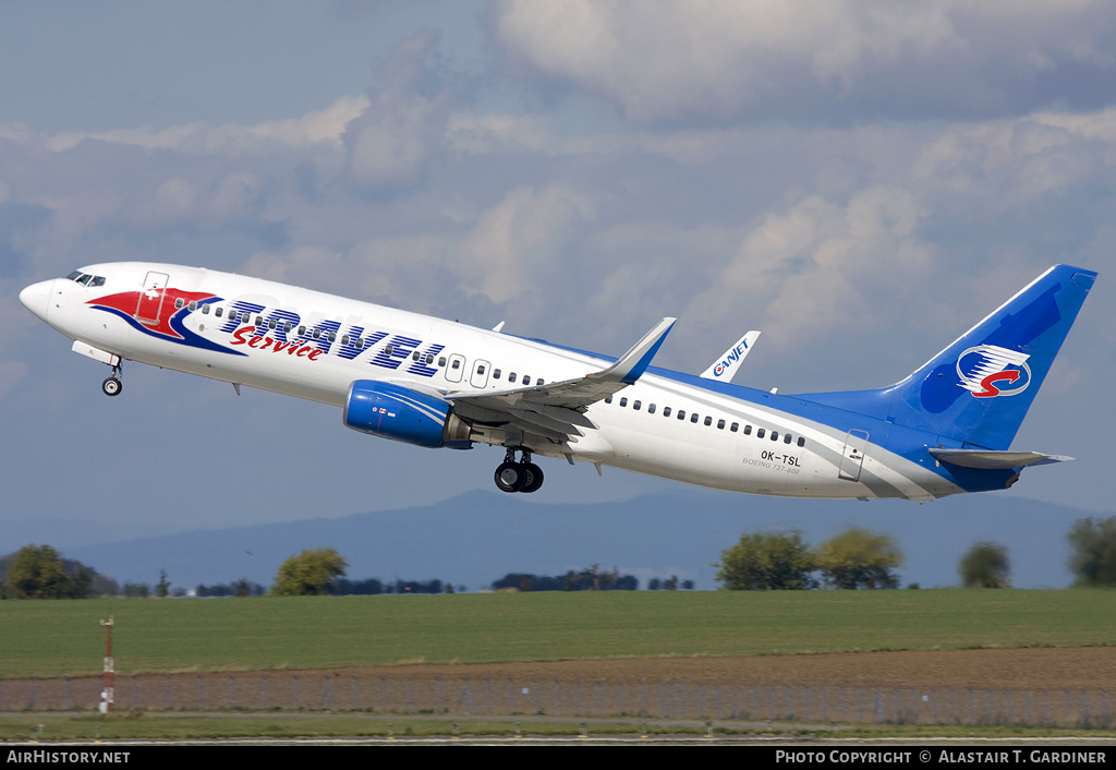 Aircraft Photo of OK-TSL | Boeing 737-8AS | Travel Service | AirHistory.net #44669