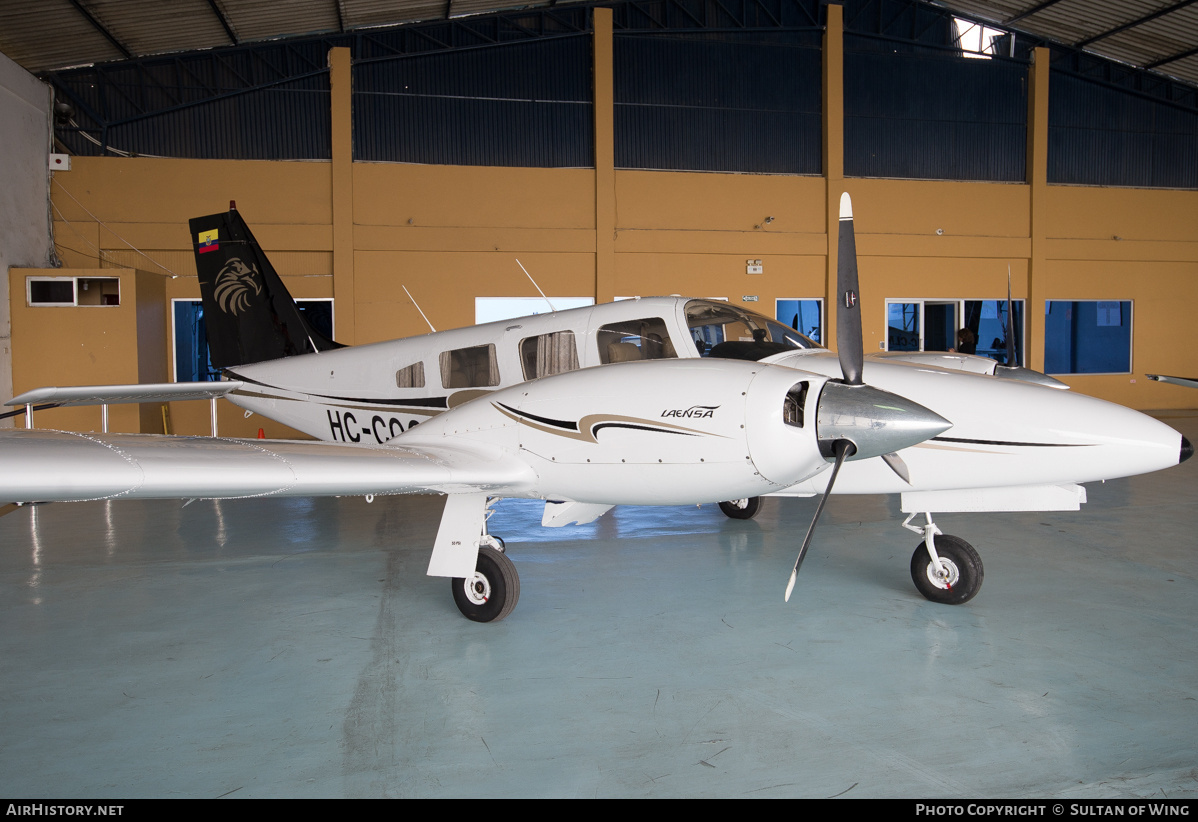 Aircraft Photo of HC-COG | Piper PA-34-220T Seneca III | Laensa - Líneas Aéreas Ejecutivas Nacionales | AirHistory.net #44687