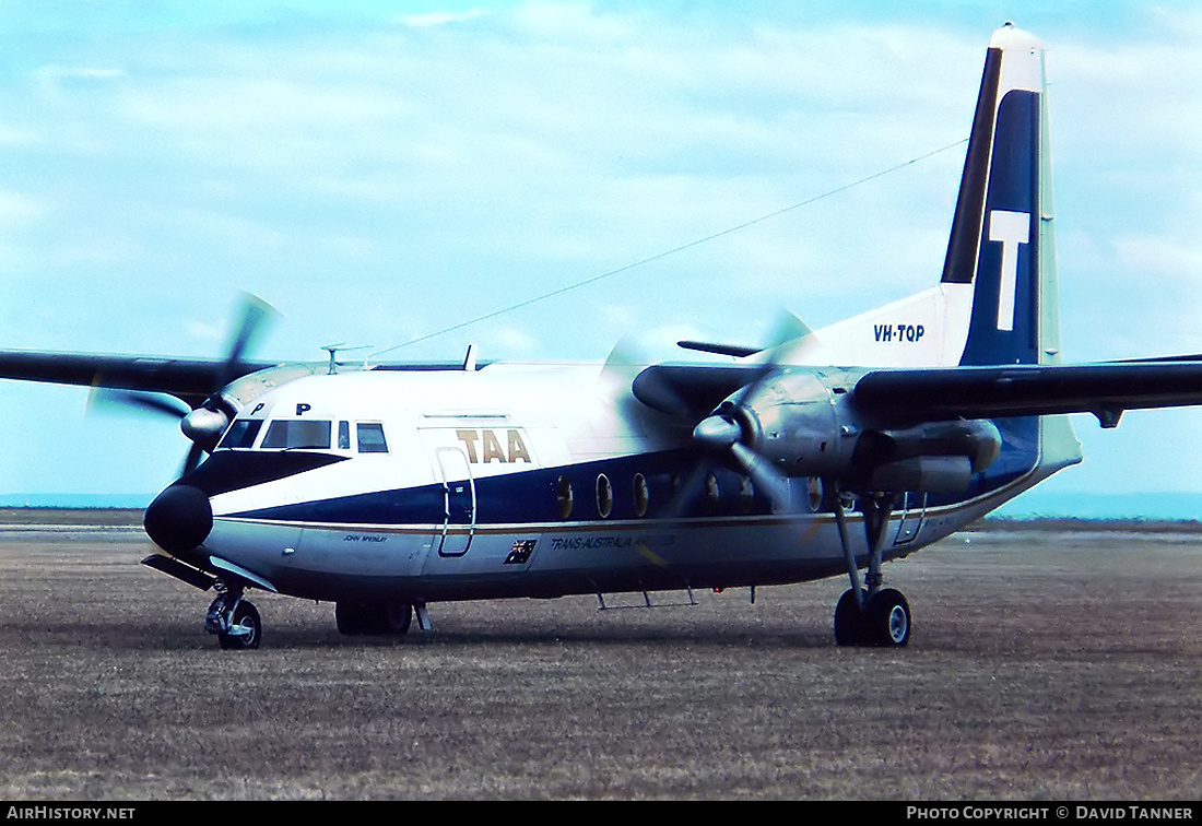 Aircraft Photo of VH-TQP | Fokker F27-600 Friendship | Trans-Australia Airlines - TAA | AirHistory.net #44704