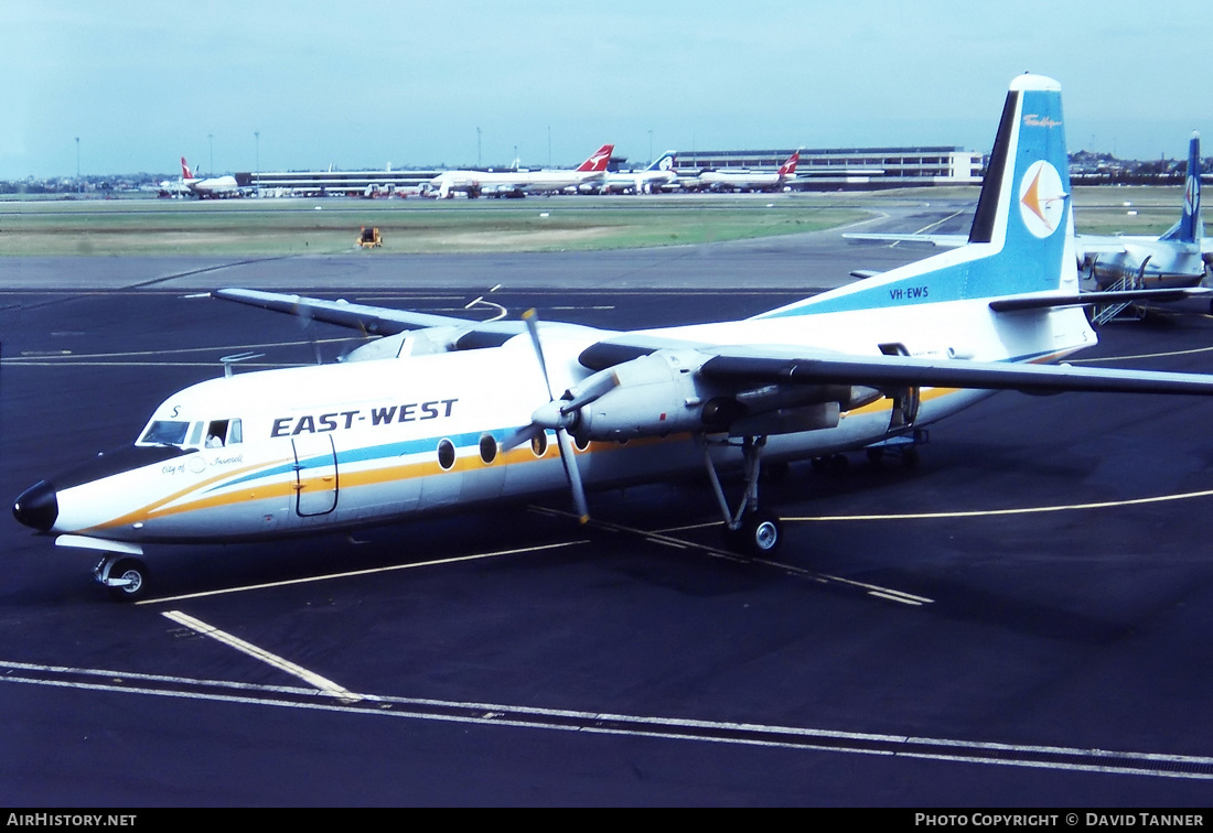 Aircraft Photo of VH-EWS | Fokker F27-500 Friendship | East-West Airlines | AirHistory.net #44705